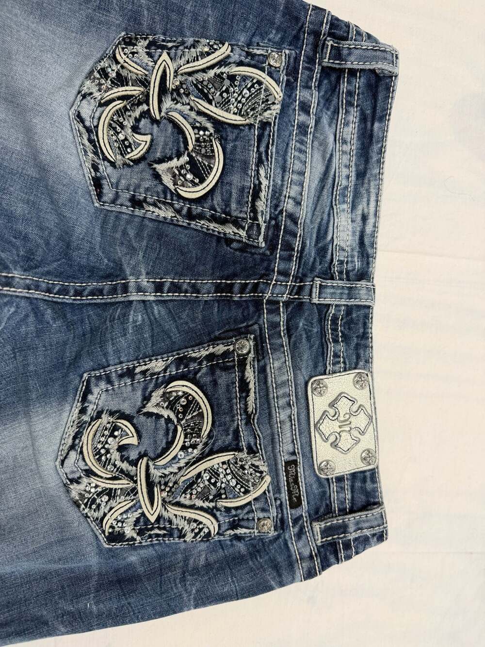 Miss Me Relaxed Bootcut Jeans Size 31 - Picture 7 of 7